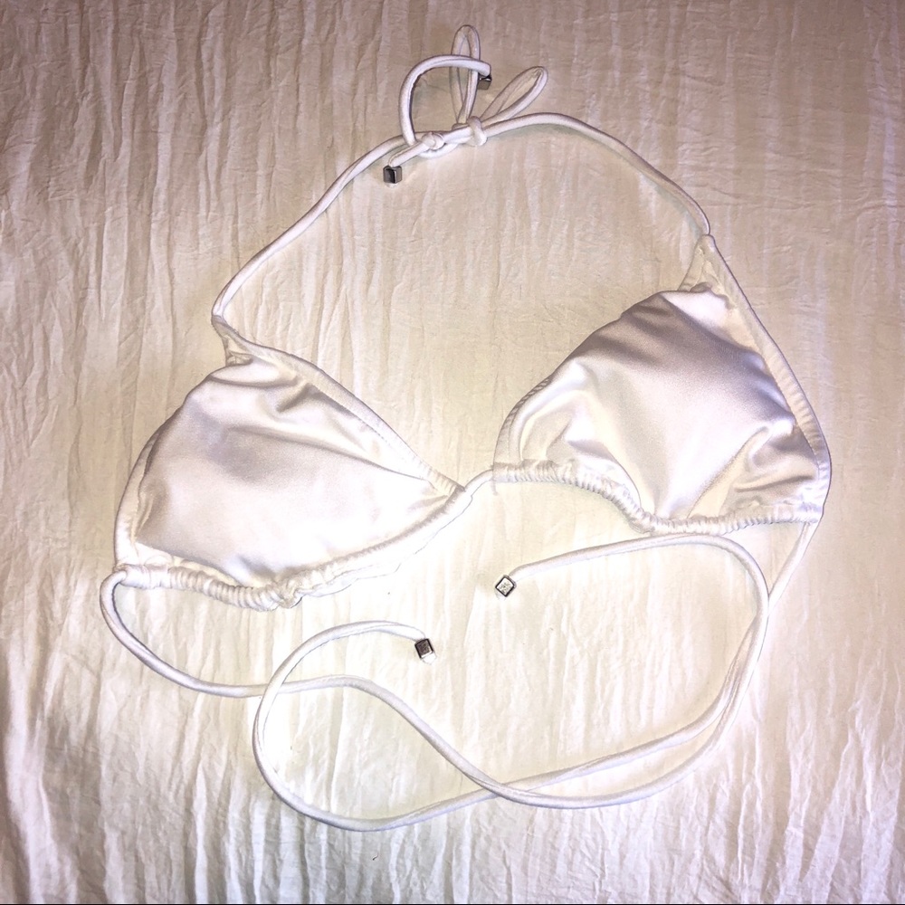 White bikini top